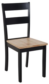Set de sufragerie Georgi (pentru 6 persoane) (negru). Promo -52%. 1010091