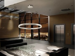 Lustra LED design modern circular Ø100cm Helia argintie