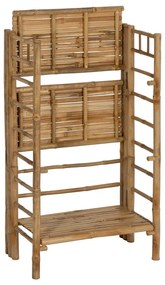 Etajeră în culoare naturală din bambus 61x104x34 cm Manali – Ixia