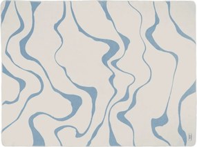 Pătură albastră/crem 150x200 cm Felu – noo.ma