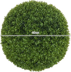 HOMCOM Set de 2 Sfere de Boxwood Artificiale, 50cm | Aosom Romania