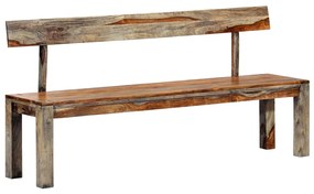 Banca, gri, 160 cm, lemn masiv de sheesham