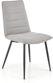 Scaun K493, gri/negru, stofa clasica/metal, 47x60x92 cm