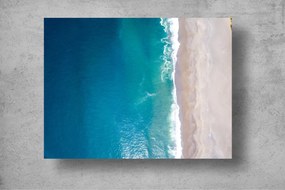 Tapet Premium Canvas - Valurile oceanului intalnesc nisipul