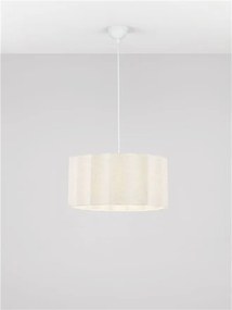Lustra suspendata cu abajur alb Alve