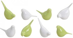 Pasare din portelan BIRDETTA 9 cm - mai multe variante Culoare: Verde