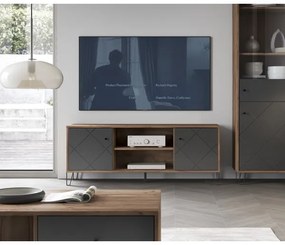 Comodă TV SULA stejar craft/negru