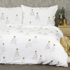 Lenjerie de pat din microflanel 4Home Christmas tree, 140 x 200 cm, 70 x 90 cm, 140 x 200 cm, 70 x 90 cm