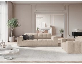 Canapea bej 204 cm Chicago – Cosmopolitan Design
