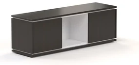 Dulap de perete Creator 123,2 x 35 x 40 cm, alb / wenge