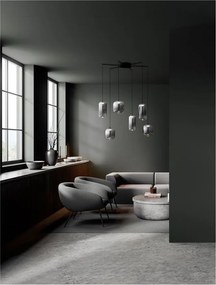 Lustra cu 6 pendule LED design modern AELIA