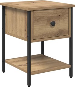 vidaXL Noptieră Stejar Artizanal 34 x 35,5 x 45 cm Lemn compozit