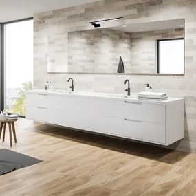 Aplica LED pentru baie SHINE, 11W, 230V, 45 cm, IP44, negru