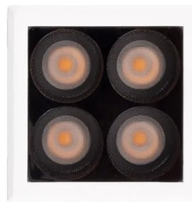 Corp incastrabil tavan fals cu 4 spoturi LED X-line