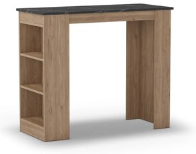 Masă de bar cu blat cu aspect de marmură 47x120 cm Peru – Marckeric