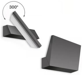 Telefunken - Aplică de perete pentru exterior LED/10W/230V IP44 negru