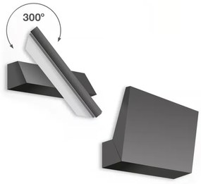 Telefunken - Aplică de perete pentru exterior LED/10W/230V IP44 negru