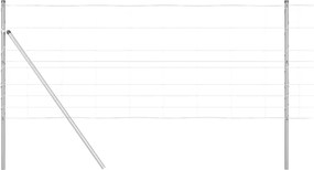 vidaXL Stâlp de gard. Galvanizat 50 x 1 m Oțel