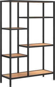 vidaXL Bibliotecă, 80x30x120 cm, oțel și lemn prelucrat