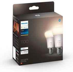 SET 2x bec LED dimabil Philips Hue WHITE E27/9,5W/230V 2700K