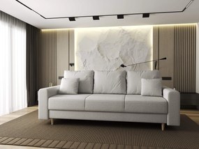 Canapea extensibilă dumonde cu ladă de depozitare si sezut confortabil din spuma high-density, Kronos Euphoria Ivory 210x100 cm
