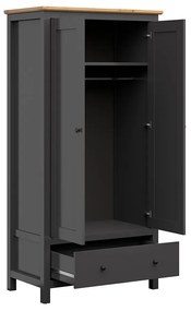 Dulap de haine Hesen SZF2D1S/20/10 (grafit + Stejar artisan). 1062523