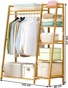 Organizator dulap, natural, VINET