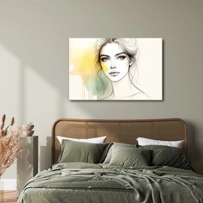Tablou fată cu privire magică
