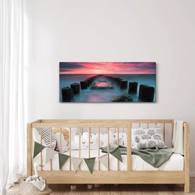 Tablou - Pietre în mare (120x50 cm)