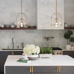 Quintiesse QN-SOMERSET-P-C-HB - Lustră cu tijă SOMERSET, 1x E27/60W/230V, culoare bronz