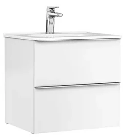 Dulap baie suspendat Gala Shona pentru lavoar, 60 cm, alb mat Alb mat, 600x460 mm