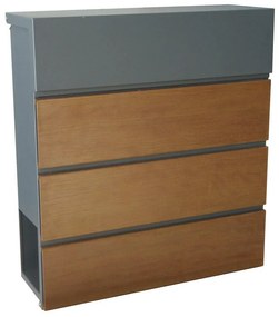 Cutie poștală 370 x 410 x 130 mm, decor lemn