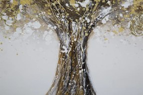 Tablou decorativ multicolor din lemn de Pin si panza, 180x3,8x60 cm, Super Tree-A Mauro Ferretti