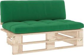 vidaXL Canapea de mijloc de grădină din paleți, lemn de pin tratat