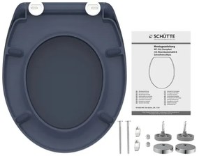 Schütte 82304-A - Capac WC Antracit cu sistem SoftClose, din duroplast