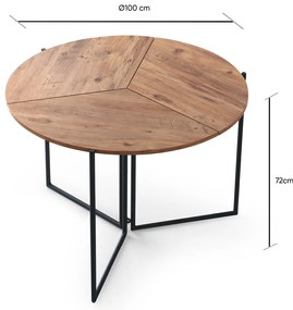 Masă de sufragerie Yaprak Atlantic Pine