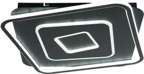 Brilagi - Plafonieră LED dimabilă IRIS LED/98W/230V 50x50 cm neagră + telecomandă