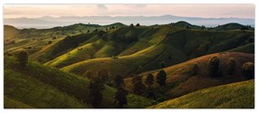 Tablou - Priveliște spre dealurile din Thailanda (120x50 cm)