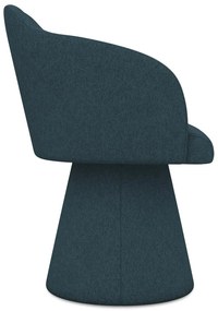 Scaun de sufragerie petrol tapițat Kanoa – Makamii