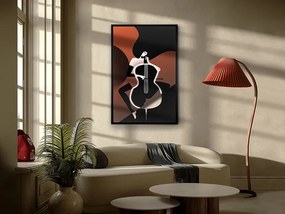 Tablou cu iluminat LED imprimat pe panza Violonchelo 80x120cm