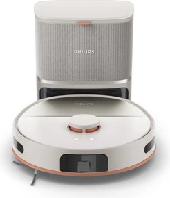 Aspirator robot și mop Philips XU5100/20, 4800 mAh, 10000 Pa, WiFi, navigare LDS, EPA 10, Curățare uscată / umedă, Bej