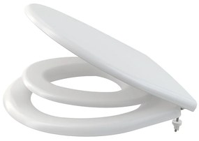 Capac WC, cu colac pentru copii, antibacterian, alb