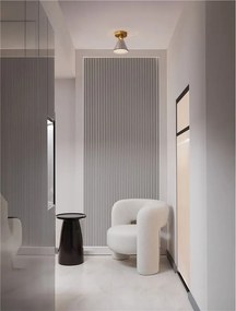 Plafoniera, Spot aplicat LED, Metal, Sticla, Fumuriu, Voi