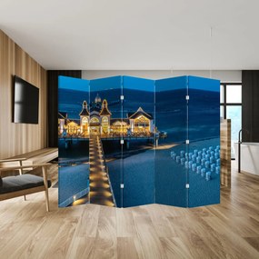Paravan - Hotel pe plajă (210x170 cm)