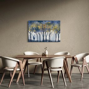 Tablou cerbul în pădure (90x60 cm)