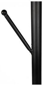 Cuier negru din metal ø 29x170 cm Twiggy – White Label