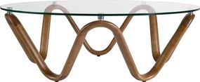 Masuta de cafea design modern Walnut Round