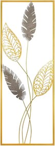 Decoratiune perete TIMEYI, auriu, metal, 32x5x90 cm