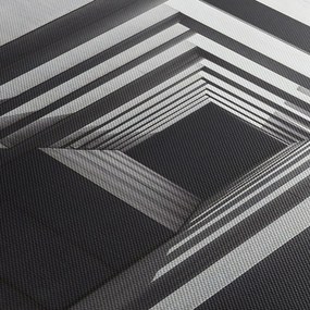 Tablou - Tunel Pătrat (cu ceas) (90x30 cm)