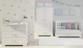 Dulap elegant Ines alb H180 cm